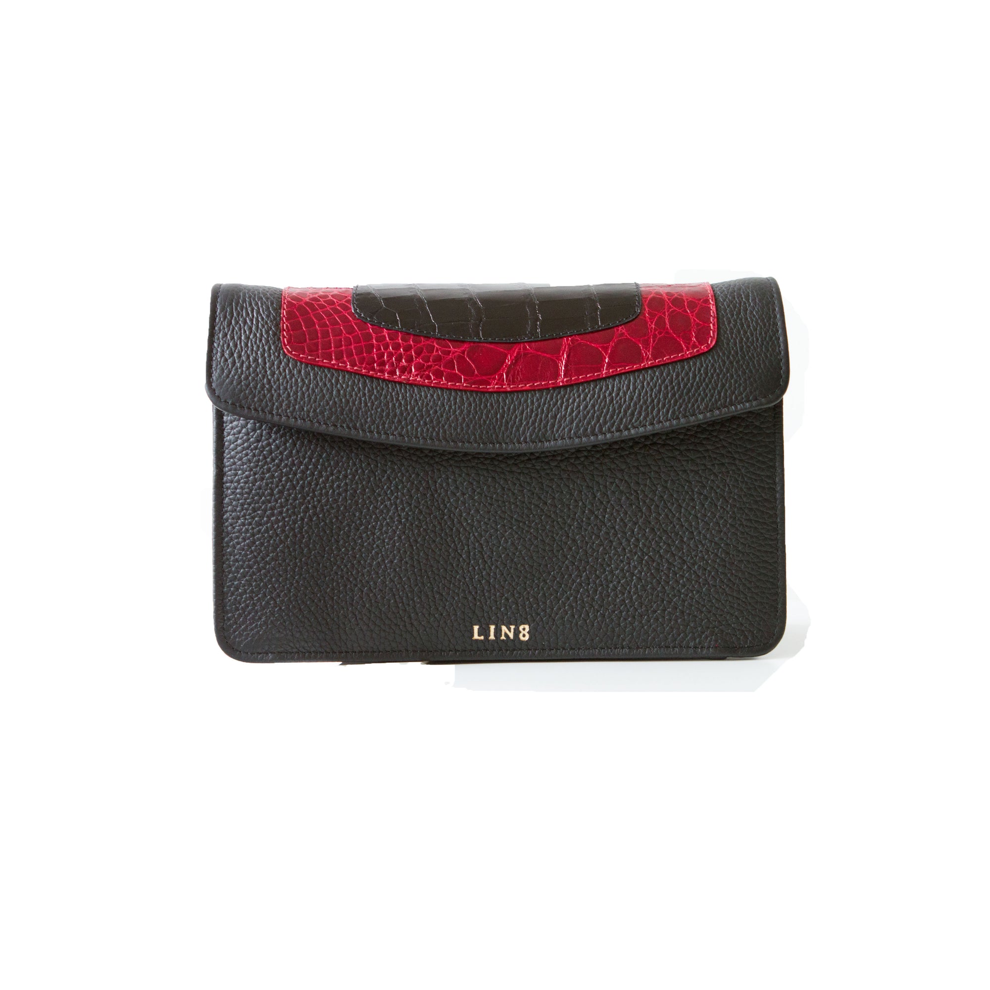 LIN8 Australia's handcrafted exotic crocodile & taurillon leather purse,clutch,handbag