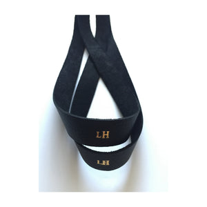 LIN8 monogram initials on genuine leather gym lifting pulling straps made in Australia for crossfit,bodybuilding,gym,olympic weightlifting
