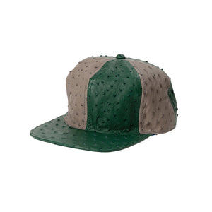 L I N 8 exotic ostrich leather hat, snapback, cap