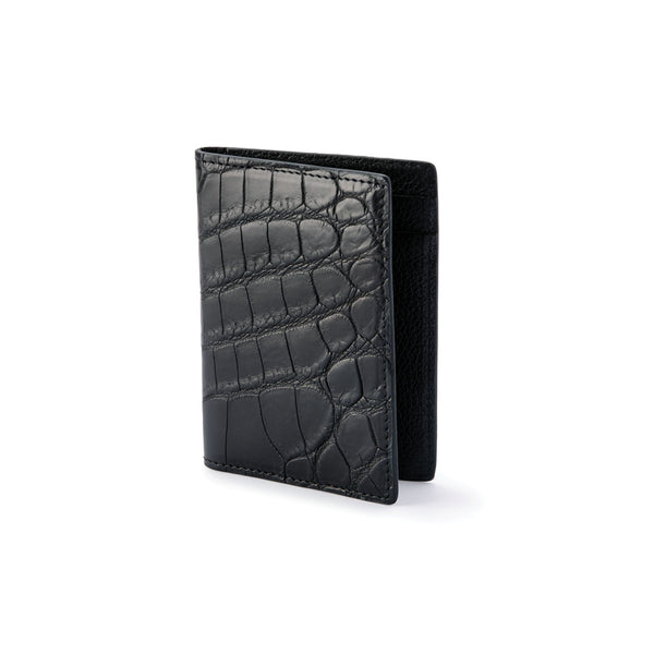 LIN8 minimal genuine Nile crocodile leather card holder wallet - L I N 8